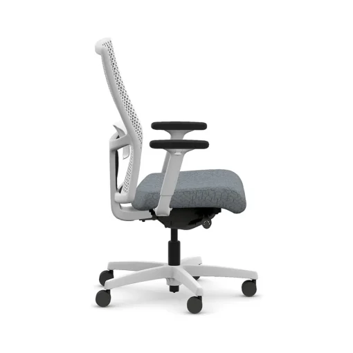 HON Office Chairs<Ignition 2.0 ReActiv Fabric Swivel Task Chair, Basalt/Designer White (HIWMRAKD.Y2.A.H.DWR.APX25.DW.SB.DWX)