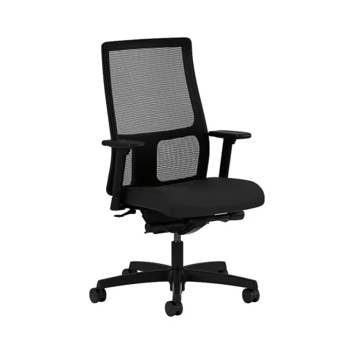 HON Office Chairs<Ignition Mesh Back Fabric Task Chair, Black (HIWM3.A.H.M.CU10.T.SB)