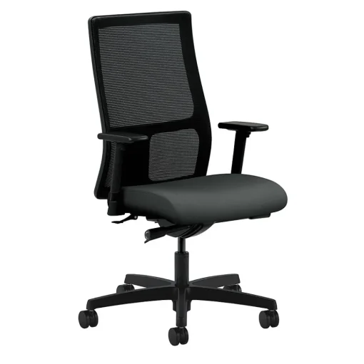 HON Office Chairs<® Ignition® Mid-Back Office/Computer Chair, Arms, Iron Ore
