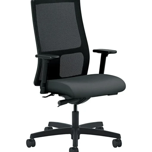 HON Office Chairs<® Ignition® Mid-Back Office/Computer Chair, Arms, Iron Ore