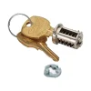 HON File Cabinets<Lock Core Kit for Locking File Cabinets and Pedestals, Chrome, 1/2"H x 1/2"W x 3/4"D