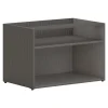 HON Storage Cabinets<Mod 21" Low Open Storage Credenza with 2 Shelves, Slate Teak (HLPLCL3020S.LSL1)