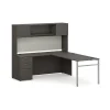 HON L-Desks<Mod 72" L-Shaped Executive Desk with Storage, Slate Teak (HLPL8472LDSKSL1ULEGS)