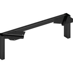 HON Storage Cabinets<Mod 7" Metal Support Leg, Black (HLPLSL24.BLKP)
