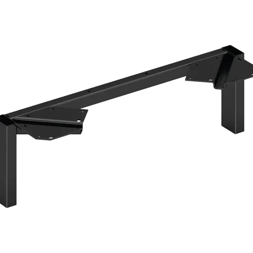 HON Storage Cabinets<Mod 7" Metal Support Leg, Black (HLPLSL24.BLKP)