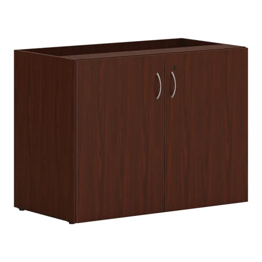 HON Storage Cabinets<Mod 29" Storage Cabinet with 1 Shelf, Traditional Mahogany (HLPLSC3620.LTM1)
