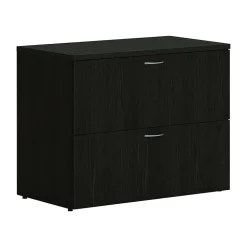 HON File Cabinets<Mod 2-Drawer Lateral File Cabinet, Letter/Legal Size, Lockable, 29"H x 36"W x 20"D, Java Oak (HLPLLF3620L2.LJA1)