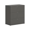 HON File Cabinets<Mod 3-Drawer Lateral File Cabinet, Letter/Legal Size, Lockable, 40"H x 36"W x 20"D, Slate Teak (HLPLLF3620L3.LSL1)
