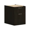 HON File Cabinets<Mod 2-Drawer Mobile Vertical File Cabinet, Letter/Legal Size, Lockable, 20"H x 15"W x 20"D, Java Oak (PLPHBFLJ1)
