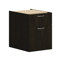 HON File Cabinets<Mod 2-Drawer Mobile Vertical File Cabinet, Letter/Legal Size, Lockable, 20"H x 15"W x 20"D, Java Oak (PLPHBFLJ1)