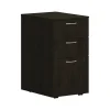 HON File Cabinets<Mod 3-Drawer Mobile Vertical File Cabinet, Letter/Legal Size, Lockable, 28"H x 15"W x 20"D, Java Oak (PLPMBBFLJ1)