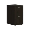 HON File Cabinets<Mod 2-Drawer Mobile Vertical File Cabinet, Letter/Legal Size, Lockable, 28"H x 15"W x 20"D, Java Oak (PLPMFFLJ1)