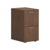 HON File Cabinets<Mod 2-Drawer Mobile Vertical File Cabinet, Letter/Legal Size, Lockable, 28"H x 15"W x 20"D, Slate Teak (PLPMFFLS1)