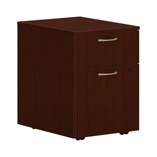 HON File Cabinets<Mod 2-Drawer Vertical File Cabinet, Letter/Legal, Traditional Mahogany, 20" (HLPLPMBFLTM1)