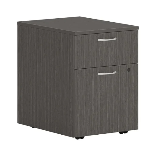 HON File Cabinets<Mod 2-Drawer Vertical File Cabinet, Letter/Legal, Slate Teak, 20" (HLPLPMBFLSL1)