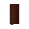 HON Bookcases<Mod 65"H 5-Shelf Bookcase, Traditional Mahogany (HLPLBC3013B5.LTM1)