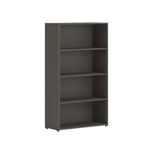 HON Bookcases<Mod 4-Shelf 53"H Bookcase, Slate Teak (HLPLBC3013B4.LSL1)