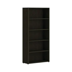 HON Bookcases<Mod 5-Shelf 65"H Bookcase, Java Oak (HLPLBC3013B5.LJA1)