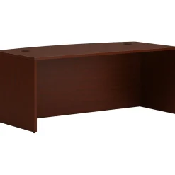 HON Office Desks<Mod 72"W Desk Shell, Traditional Mahogany (HLPLDS7236B.LTM1)