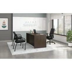 HON Office Desks<Mod 66"W Double-Pedestal Desk, (HLPLDS66PSJA1)