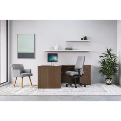 HON L-Desks<Mod 60"W L-Shaped Double-Pedestal Desk, (HLPL6072LDESK2BBFSE1)
