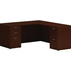 HON L-Desks<Mod 66"W L-Shaped Double-Pedestal Desk, (HLPL6672LDESKTM1)