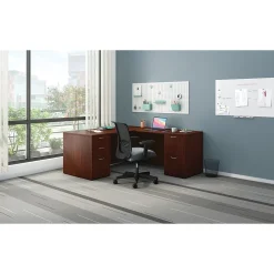 HON L-Desks<Mod 66"W L-Shaped Double-Pedestal Desk, (HLPL6672LDESKTM1)