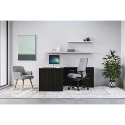 HON L-Desks<Mod 60"W L-Shaped Double-Pedestal Desk, (HLPL6072LDESK2BBFJA1)