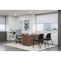 HON L-Desks<Mod 60"W L-Shaped Single-Pedestal Desk, (HLPL6072LDESK1BBFSE1)