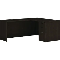 HON L-Desks<Mod 60"W L-Shaped Single-Pedestal Desk, (HLPL6072LDESK1BBFJA1)