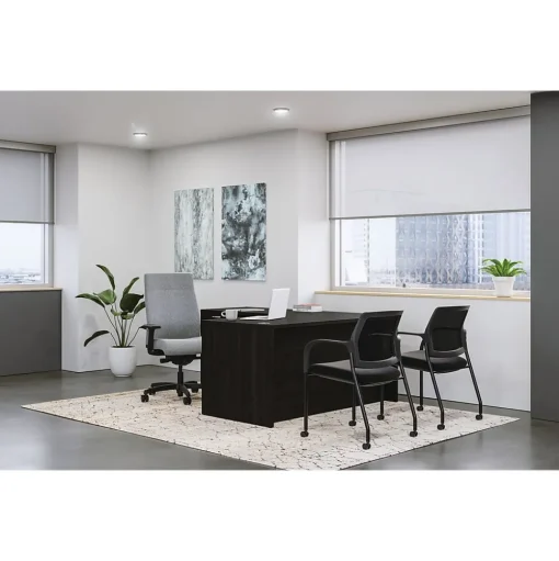 HON L-Desks<Mod 60"W L-Shaped Single-Pedestal Desk, (HLPL6072LDESK1BBFJA1)