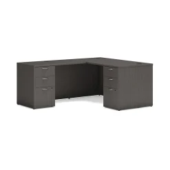 HON L-Desks<Mod 60"W L-Shaped Workstation, (HLPL6072LDESK2BBFLS1)