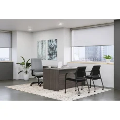 HON L-Desks<Mod 60"W L-Shaped Workstation, (HLPL6072LDESK2BBFLS1)