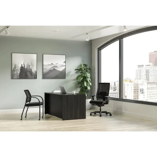 HON Computer Desks<Mod 60"W Single-Pedestal Desk, (HLPLDS60PSJA1)