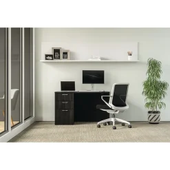 HON Computer Desks<Mod 48"W Single-Pedestal Desk, (HLPLDS4830BBFJA1)