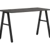 HON Office Desks<Mod 48"W Table Desk, Slate Teak (HLPL4824LS1ALEGBLK)