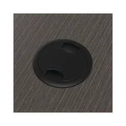 HON Office Desks<Mod 48"W Table Desk, Slate Teak (HLPL4824LS1ALEGBLK)