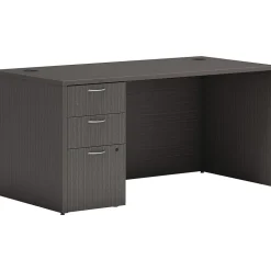 HON Office Desks<Mod 60"W x 30"D Single-Pedestal Desk, (HLPLDS60PSSL1)