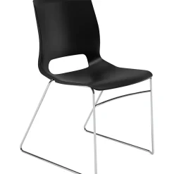 HON Folding & Stacking<Motivate High-Density Stacking Chair, Onyx Shell, 4 per Carton