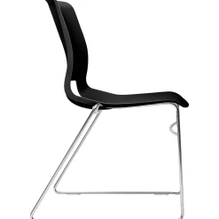 HON Folding & Stacking<Motivate High-Density Stacking Chair, Onyx Shell, 4 per Carton