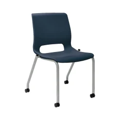 HON Folding & Stacking<Motivate Office Stacking Chair, Regatta/Platinum, 2/Carton (HMG1.N.S.RE.PLAT)