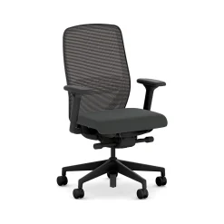 HON Office Chairs<Nucleus Fabric/Mesh Swivel Task Chair, Black (HNR1KD.Y2.STC.A.H.IM.UR10.BL.SB.T)