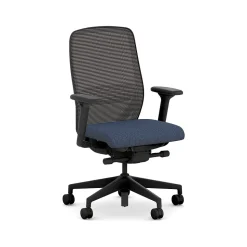 HON Office Chairs<Nucleus Fabric/Mesh Swivel Task Chair, Navy/Black (HNR1KD.Y2.STC.A.H.IM.APX13.BL.SB.T)