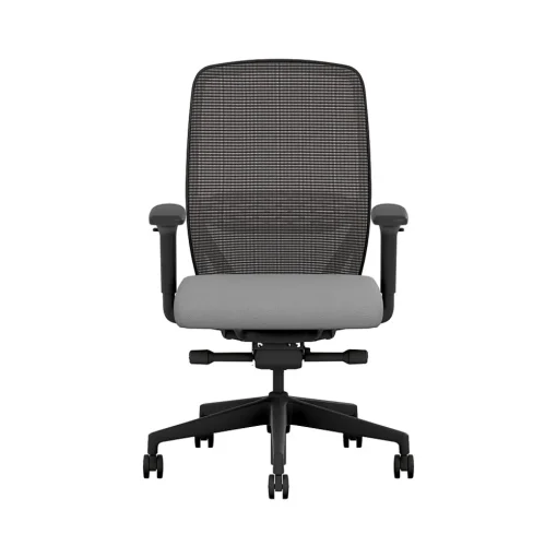 HON Office Chairs<Nucleus Fabric/Mesh Swivel Task Chair, Frost/Black (HNR1KD.Y2.STC.A.H.IM.CU22.BL.SB.T)