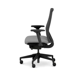 HON Office Chairs<Nucleus Fabric/Mesh Swivel Task Chair, Frost/Black (HNR1KD.Y2.STC.A.H.IM.CU22.BL.SB.T)