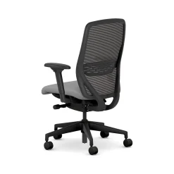 HON Office Chairs<Nucleus Fabric/Mesh Swivel Task Chair, Frost/Black (HNR1KD.Y2.STC.A.H.IM.CU22.BL.SB.T)