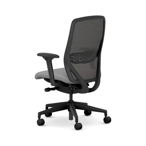 HON Office Chairs<Nucleus Fabric/Mesh Swivel Task Chair, Frost/Black (HNR1KD.Y2.STC.A.H.IM.CU22.BL.SB.T)
