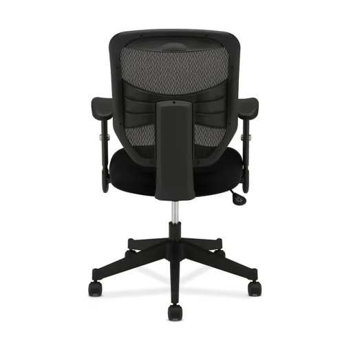 HON Office Chairs<Prominent Mesh High-Back Task Chair, Center-Tilt, Adjustable Arms, Black Sandwich (BSXVL531MM10)