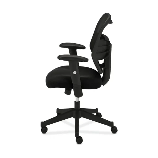 HON Office Chairs<Prominent Mesh High-Back Task Chair, Center-Tilt, Adjustable Arms, Black Sandwich (BSXVL531MM10)
