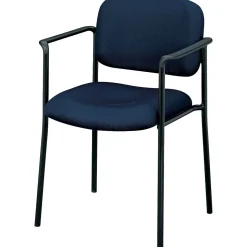 HON Folding & Stacking<Scatter Fabric Stacking Guest Chair, Fixed Arms, Navy (BSXVL616VA90)
